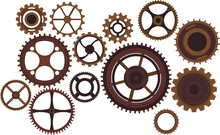 Steampunk Cogs And Gears, Vintage Wheels	