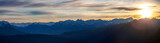 Fototapeta Natura - Mountains panoraic view of the alps 