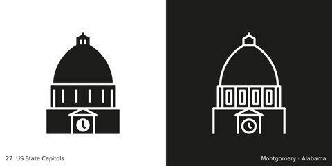 Montgomery – Alabama State Capitol Icon