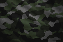 Green And Grey Military Camouflage Pattern On Waterproof Durable Mesh Material