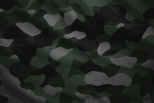 Green And Grey Military Camouflage Pattern On Waterproof Durable Mesh Material