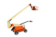 Telescopic Boom Lift on isolated background