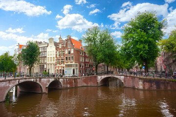 Wall Mural - canal houses of amsterdam