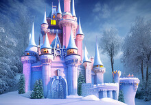 Snow Queen Castle, Fantasy Snow Land