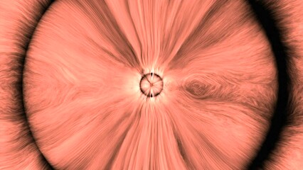 Wall Mural - view inside of a black hole in outer space with the distortion of space and time. design. scientific