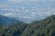 View Of San Gabriel Valley From The Top Of Mount Wilson