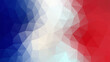 Vector low poly flag of France