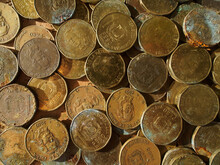 Rusty Coins Of The Dominican Republic.