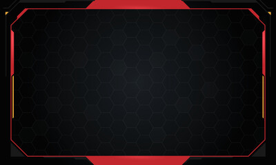 Abstract frame technology futuristic interface hud design