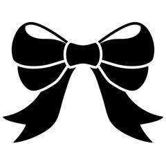 Poster - ribbon bow solid icon