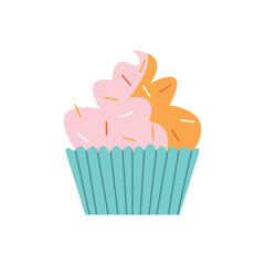 Poster - sweet cupcake pastry