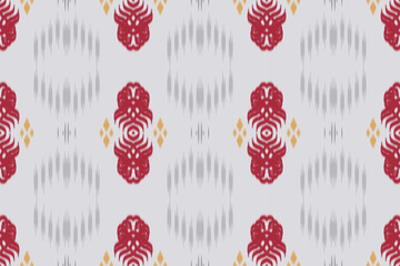 Wall Mural - Motif ikat floral tribal backgrounds Borneo Scandinavian Batik bohemian texture digital vector design for Print saree kurti Fabric brush symbols swatches