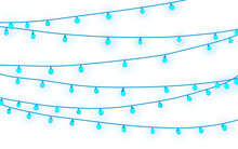 Decorative Twinkling Lights For Christmas, For The Christmas Tree. Which Is Isolated On A Transparent Background Png