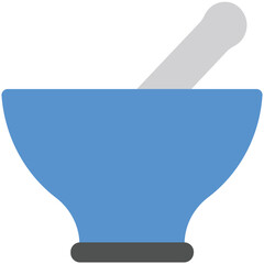 Sticker - Mortar and Pestle Flat Illustration