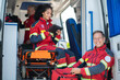 © zinkevych - Team of EMS doctors getting ready for work