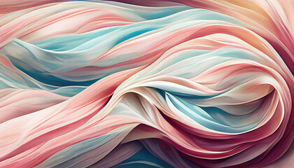 Wall Mural - Abstract twirling pastel colors as background wallpaper header