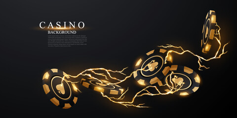 Wall Mural - casino chips design casino equipment 3d luxury vector illustration