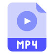 mp4 file format extension icon