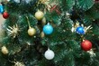 © Fotoproff - Elegant decorated with balls and figures Christmas tree with a beautiful design.