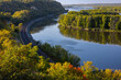 Mississippi River Scenic Autumn Landscape
