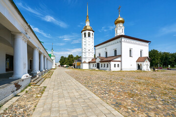 Wall Mural - The Kazan church on a Trade square of Suzdal