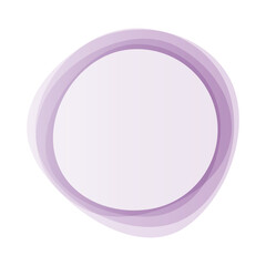 Poster - Round circles frame overlay colorful pastel gradient violet purple with white empty space for text for banner, background, template