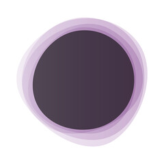Poster - Round circles frame overlay colorful pastel gradient violet purple with black empty space for text for banner, background, template
