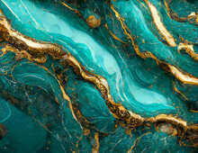 Light Blue Marble With Golden Lines Texture, Blue Stone With Gold Background, Abstract Modern Luxury Wallpaper Pattern