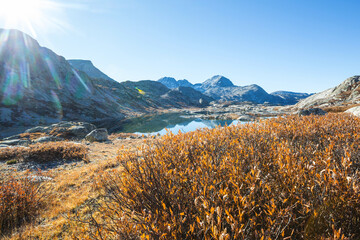 Canvas Print - Autumn mountains