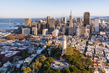 San Francisco Skyline Coit Tower