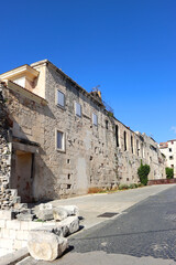 Wall Mural - Ancient walls and historical architecture in Split, Croatia.