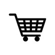 © hefni - Shopping cart symbol shop and sale icon. Shopping cart icon vector. Shopping cart simple sign. Shopping cart logo design. Shopping cart vector design illustration. Trolley icon sign.