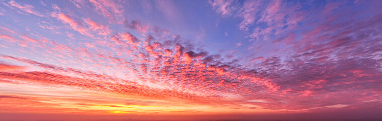 Wall Mural - beautiful summer sunset dramatic sky