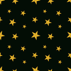 Wall Mural - seamless pattern of stars. Gold stars on a editable background. Vector. textile, background, packaging, printing, website.DI 21_01_19.2 - Christmas - Seamless 01.3