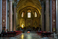 Altar Of The Mannerist Styled Church Of Santa Maria Degli Angeli Church In Rome, Italy	