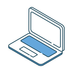 Sticker - isometric laptop icon