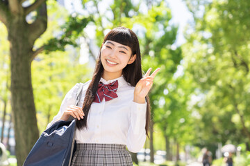 Wall Mural - 女子学生　制服