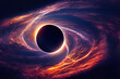 espace et trou noir géant