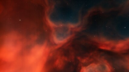 nebula gas cloud in deep outer space
