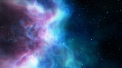 nebula gas cloud in deep outer space
