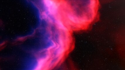 nebula gas cloud in deep outer space
