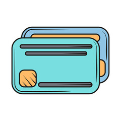 Poster - bank cards icon