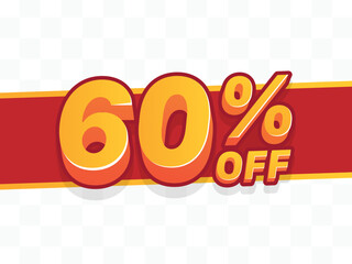 Sticker - 60 percent off