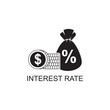 interest rate icon , business icon