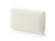 Solid soap placed on a white background.
