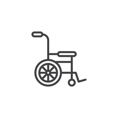 Wall Mural - Disabled AID line icon