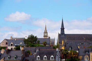 Wall Mural - country picturesque village of auray