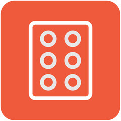 Poster - Pills Strip Vector Icon