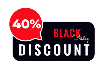 Wall Mural - black friday sale label tag. template for brochure, banner, cover, booklet, print, flyer, card, ad, 