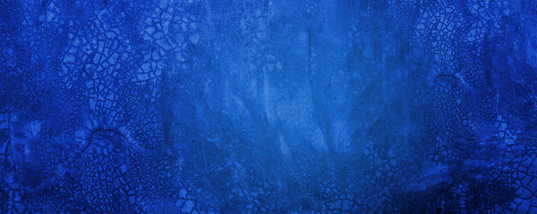 Wall Mural - dark blue concrete wall and cement background